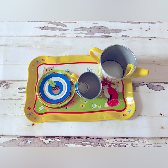 Schylling Forest Friends Tin Tea Set- Forest Animals- Incomplete - Picture 8 of 8